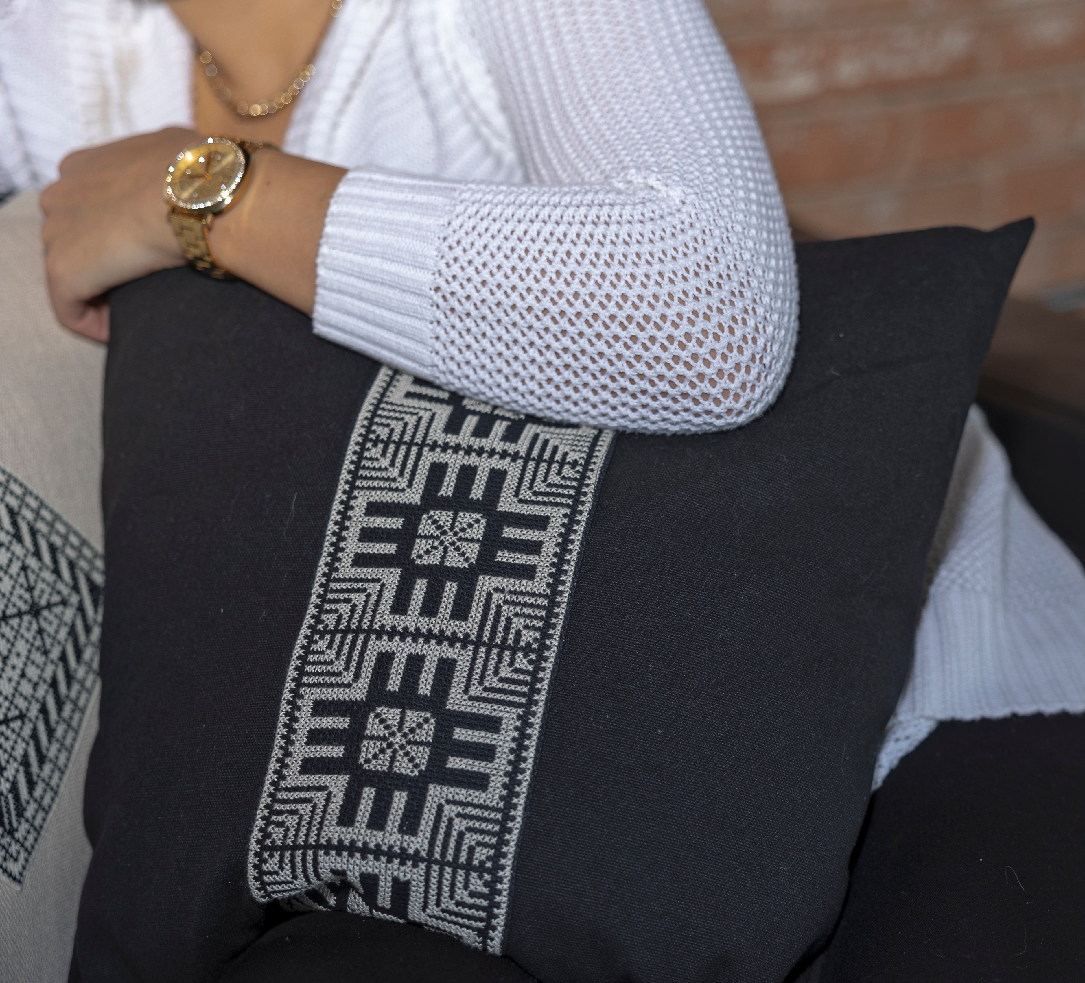 Star Pillow Cover - Black no insert