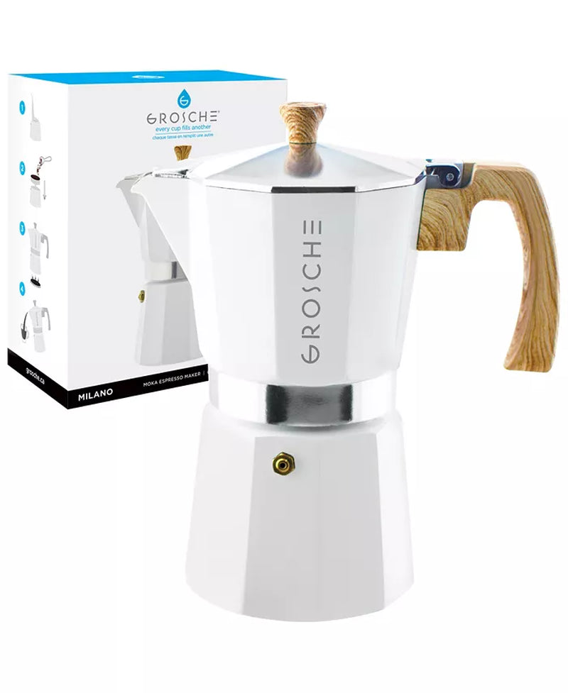 Milano Stovetop Espresso Maker Moka Pot 9 Espresso Cup Size 15.2 Oz