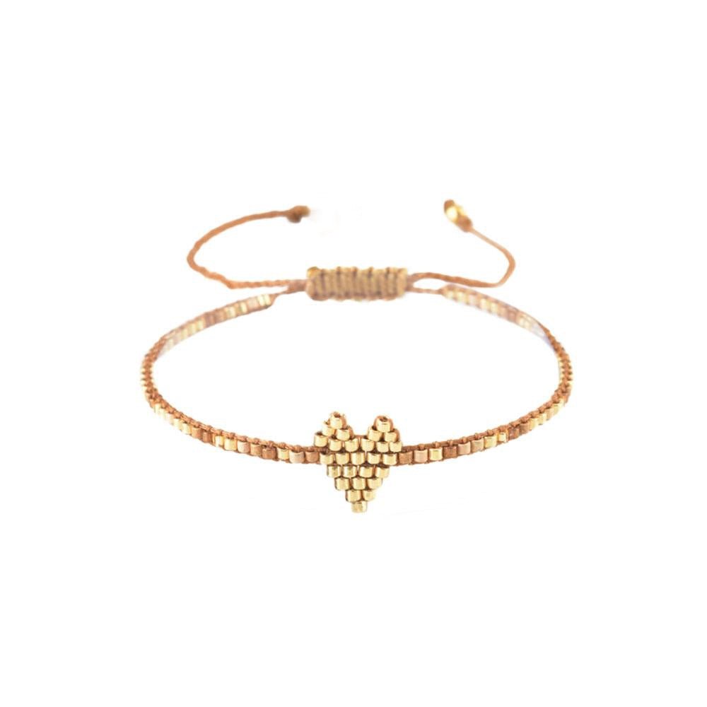 Miyuki Heart Bracelet