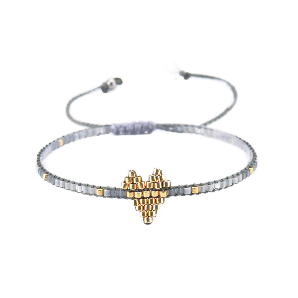Miyuki Heart Bracelet