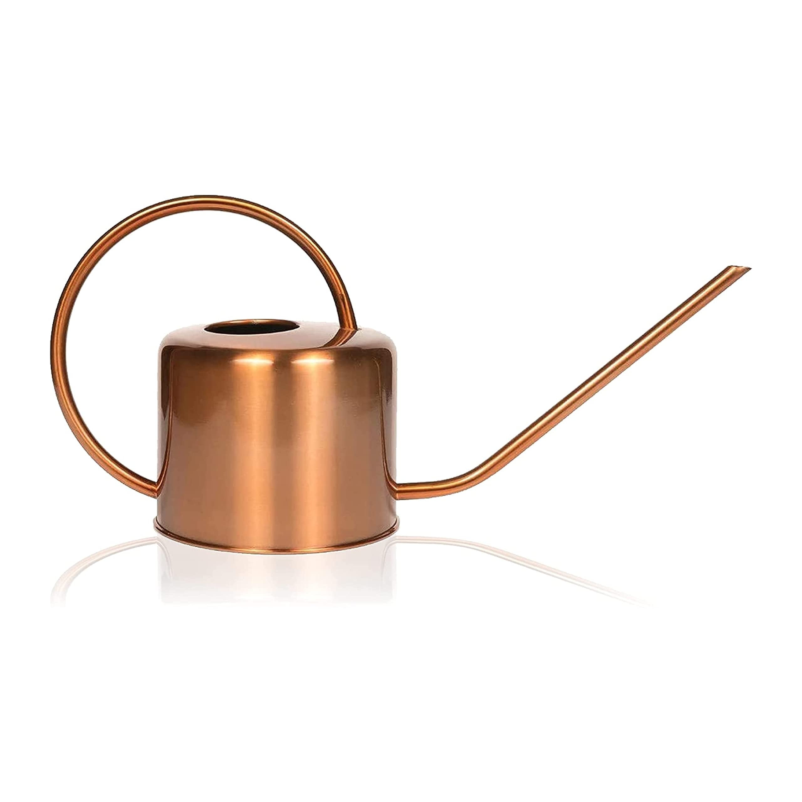 Copper Colored 40Oz Watering Can - Metal Watering Can with Easy Pour