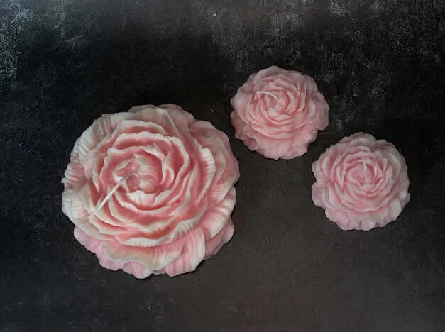 Huge Peony Candle | Sculptural Soy Wax