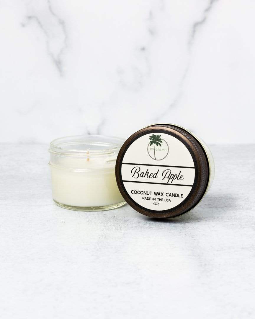 Baked Apple Scent Coconut Wax Candle in travel can