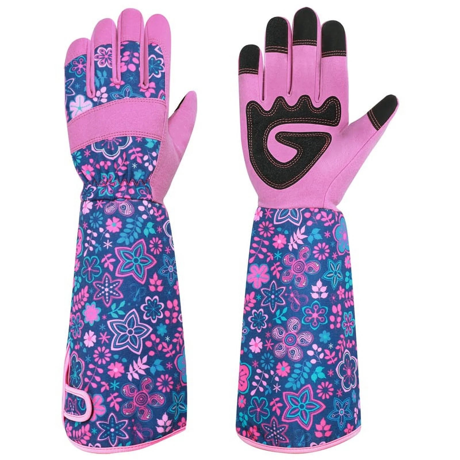 Women's Long Gardening Gloves, 37CM Thorn-Proof and Puncture-Resistant Gauntlets for Cactus Pruning, Durable Garden Work Gloves, Ideal Gift for Garden Enthusiasts (Purple)