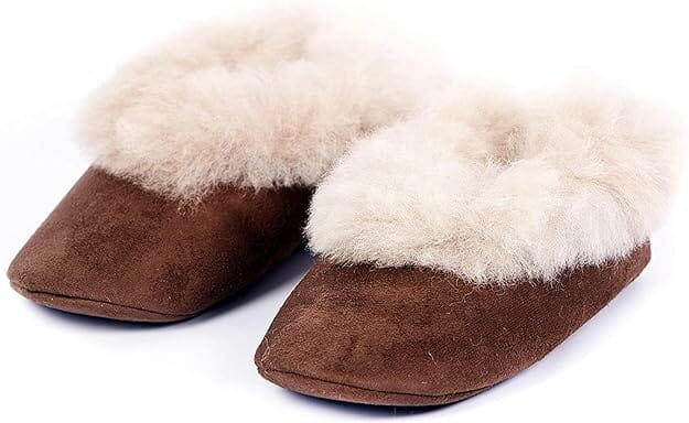 Suede and Fur Alpaca Slippers (NO REURN POLICY)