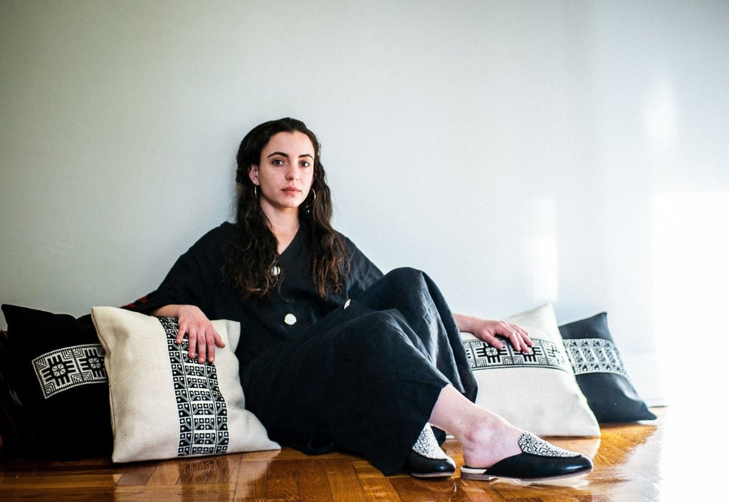 Star Pillow Cover - Black no insert